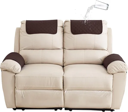 Miniatura 29 de XMAYODS Funda impermeable para sillón con reposabrazos, fundas antideslizantes para sofá y reposacabezas, fundas para respaldo, fundas para sillón