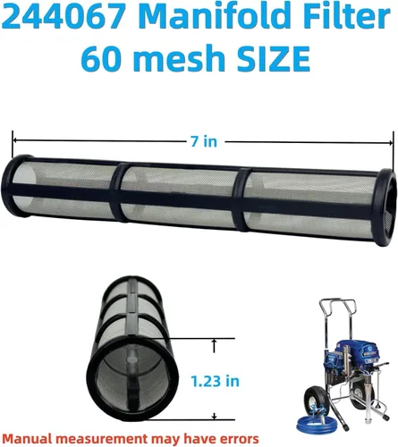 Miniatura 2 de 244067 60 filtros de colector de malla (244067 60 malla+244068 100 malla)