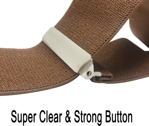 Miniatura 3 de Tirantes ajustables para hombre, 2 pulgadas de ancho, con tirantes ajustables