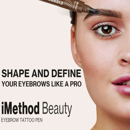 Miniatura 8 de iMethod - Bolígrafo para tatuaje de cejas con técnica actualizada de microblading, maquillaje de cejas de larga duración, resistente al agua y a