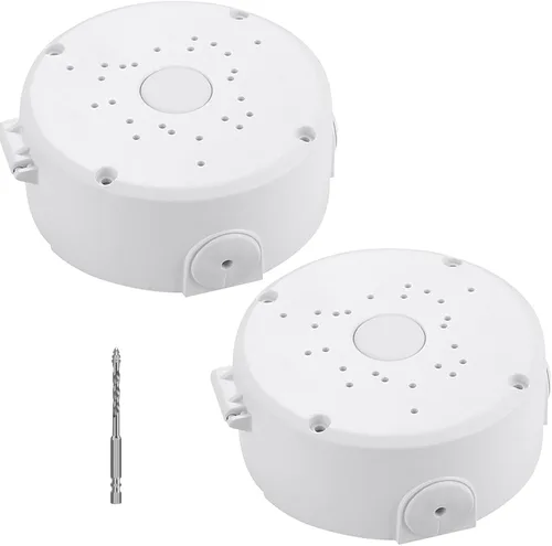 Miniatura 15 de Soporte universal para cámara de seguridad, soporte de caja de conexiones abatible, base de cámara IP de plástico impermeable, soporte de cable