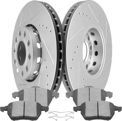 Miniatura 27 de SCITOO Kit de freno delantero Rotores de freno delantero y pastillas de freno de cerámica para Hyundai Sonata 2009-2015, 2011-2016 para Kia Optima