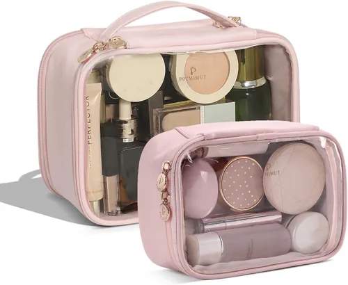 Miniatura 30 de Pocmimut Mini Bolsa de Maquillaje, Bolsa de Maquillaje Transparente para Viaje, Bolsa de Aseo Personal, Monedero, Accesorios para Coche, Cosas