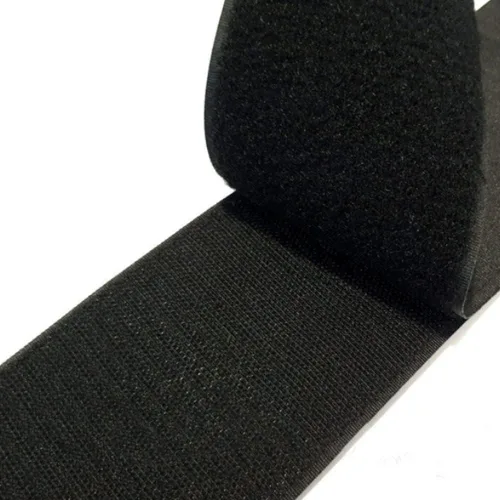 Miniatura 4 de Cinta de velcro de 2 pulgadas de ancho, color negro, no adhesiva, tela de nailon negro, juego de cierre de cinta de velcro para bolsos, ropa