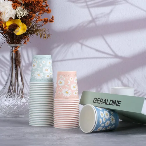 Miniatura 4 de Lamosi Paquete de 300 tazas de baño de 3 onzas, vasos de papel de 3 onzas, taza de enjuague bucal, mini taza de papel para fiestas, pícnics