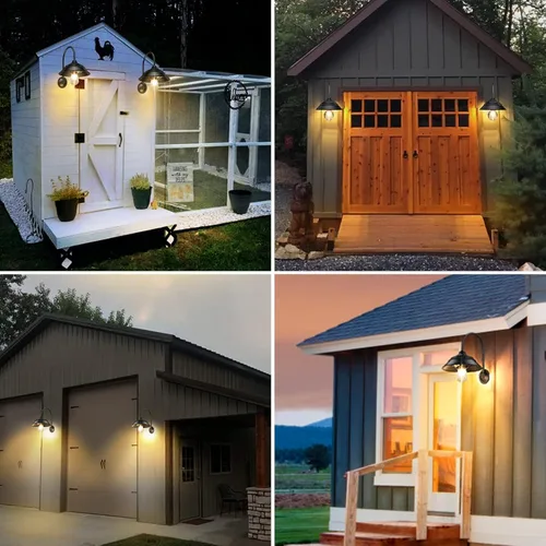 Miniatura 3 de Luz solar para granero, luz solar de pared para exteriores con 3 modos de iluminación y sensor de movimiento, luz impermeable estilo granja