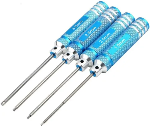 Miniatura 2 de Compartir Goo H1.0.197 in 0.079 in 0.098 in 0.118 in Mango Allen Destornilladores hexagonales Kit de herramientas de controlador de llave Compatible
