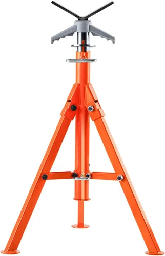 VEVOR Soporte para Tubos, Soportes de Gato para Tubos de Servicio Pesado de 2500 Libras, Soporte para Tubos con Cabezal en V Ajustable en Altura de