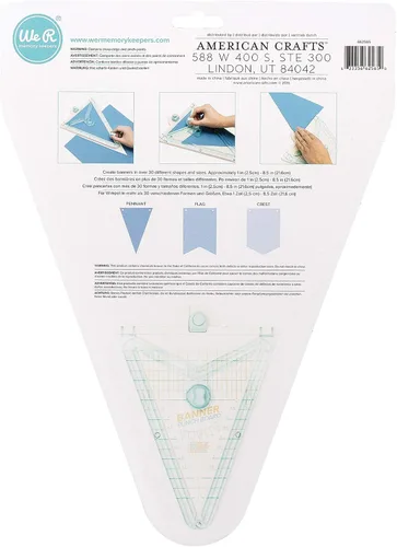 Miniatura 2 de We R Memory Keepers - Tablero de perforadora de banderines Azul
