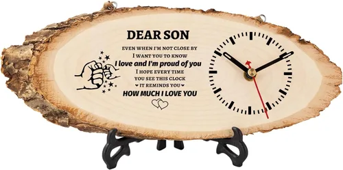 Miniatura 14 de BeauGift Regalos para hermano, Día del Padre, regalos de cumpleaños para hermanos de hermanas, hombres, amigos, reloj de madera, regalo