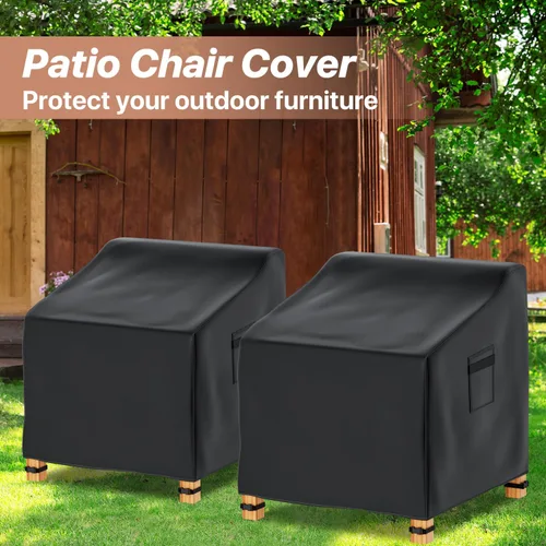 Miniatura 6 de Likorlove Fundas Impermeables para Sillas de Patio – 29" An x 30" Pr x 30" Al, Fundas 600D Resistentes para Muebles de Exterior para Sillas