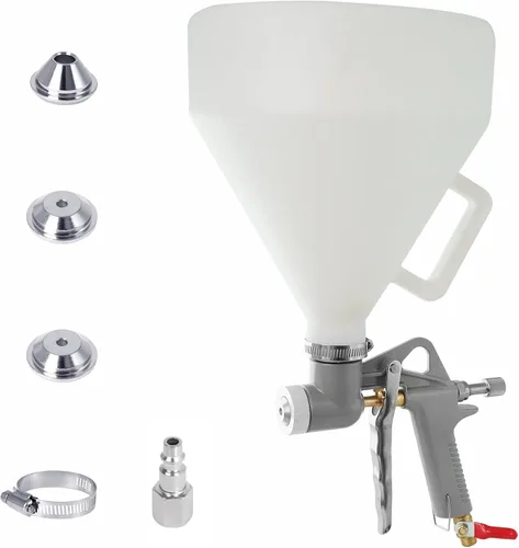 Pulverizador de pintura de pared para paneles de yeso, herramienta de textura de pintura de 1.5 galones, pistola de pulverización de tolva de aire