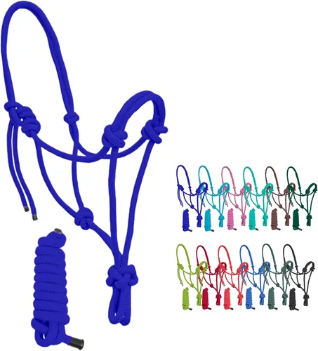 Miniatura 8 de Resistance Halter de cuerda ajustable de nailon liso con plomo a juego de 6 pies