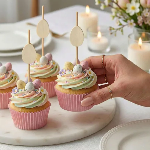 Miniatura 5 de Palitos de fruta de 3.5 pulgadas, 100 pinchos de cóctel desechables, duraderos, punta afilada, palitos de canapé de bambú, congelables, para copas