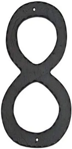 Miniatura 10 de Montague Metal Products Número de casa individual, texturado, de 10 pulgadas., Negro