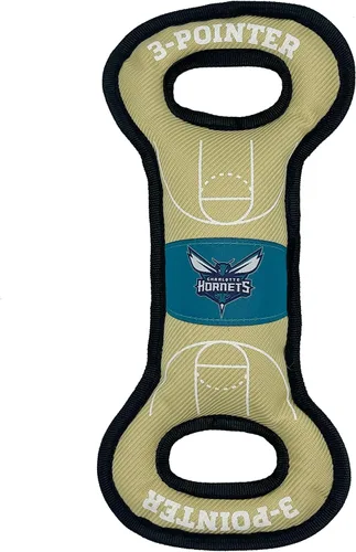Miniatura 22 de Pets First NBA Atlanta Hawks Field Toy - Juguete de nailon resistente para mascotas con costuras de doble ribete y chirriador interior, talla única