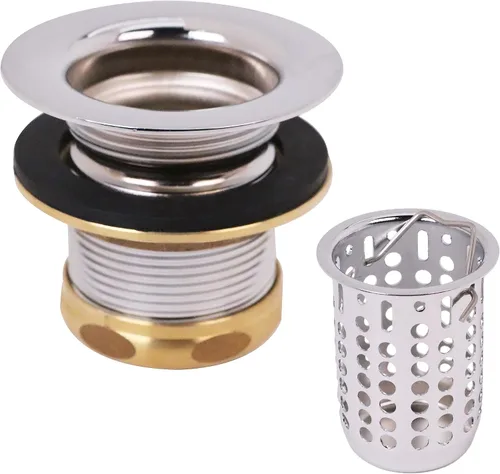 Miniatura 7 de Westbrass D218-12 Conjunto de drenaje de fregadero de lavandería y barra junior con cesta coladora extraíble, bronce aceitado Oil Rubbed Bronze