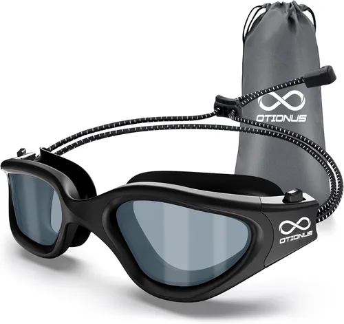 Miniatura 11 de Swim Goggles, Polarized Adult Swimming Goggles Bungee Strap No Hair Pulling Anti-fog Pool Goggles for Men Women