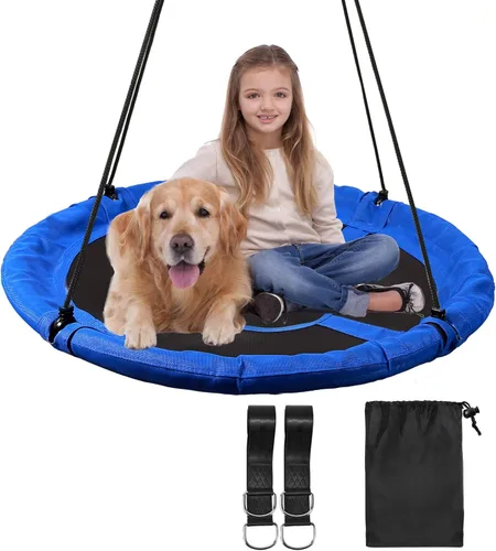 Miniatura 4 de RedSwing Columpio de árbol de 43 pulgadas para niños al aire libre, impermeable, grande, redondo, para árboles y columpios, fuerte y resistente