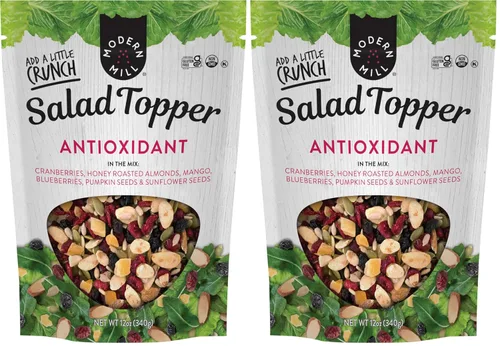 Miniatura 15 de Modern Mill Summer Symphony Aderezo para Ensalada Mixta de Gourmet Nut - Arándanos Rojos Secos, Arándanos Azules, Nueces Pecanas, Cerezas y Semillas