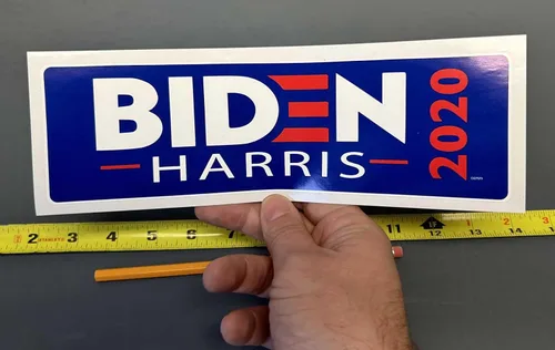 Miniatura 2 de Gear Tatz - Biden/Harris 2024 - Político, demócrata, liberal - Adhesivo para parachoques - 10 x 3 pulgadas - Fabricado profesionalmente