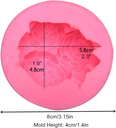 Miniatura 2 de Molde de Silicona para Fondant de Flores Rosas 3D Molde de Chocolate Dulces Pastel Decoración Molde Jabón Molde Vela Molde Resina Arcilla Horneado