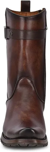 Miniatura 3 de Cuadra Bota urbana para hombre en piel bovina con cremallera marrón 1J2JRS
