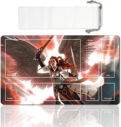 Miniatura 17 de Juego de mesa MTG Playmat Games Tamaño 60X35 cm CCG Compatible para TCG RPG CCG Play Mats (Ajani Steadfast-Zone)