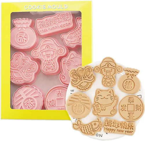 Miniatura 28 de 8 Piezas Moldes de Galletas de la Estatua de la Libertad para Hornear Moldes de Galletas, Prensa Torre Eiffel, Juego de Moldes de Galletas