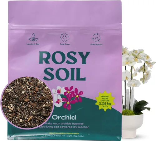 Miniatura 9 de Rosy Soil Alimento vegetal – Fertilizante microbialmente activo para plantas de interior, hierbas y flores – Biochar, algas, fundición de gusanos