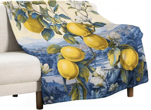 Miniatura 25 de Manta de vellón con estampado botánico de flores de terracota y primavera, manta de franela para el hogar, cama, sofá para niños y adultos, 70 x 80