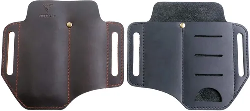 Miniatura 6 de VIPERADE PJ8+PJ11 funda de cuchillo de cuero, funda de linterna, funda de mutitool