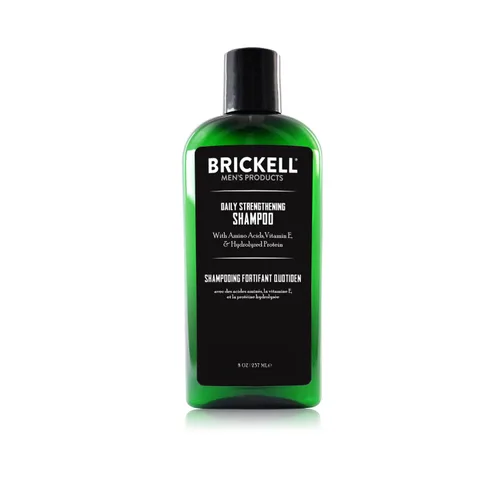Miniatura 4 de Brickell Men's Products Champú fortalecedor diario para hombres, natural y orgánico con aceite de menta y árbol de té para calmar el cuero cabelludo