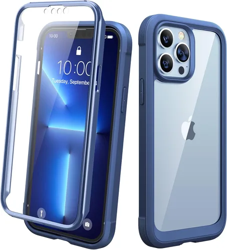 Miniatura 216 de Diaclara - Funda compatible con iPhone 11, carcasa resistente de cuerpo completo con protector de pantalla integrado sensible al tacto y Transparente