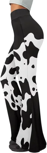 Miniatura 5 de Leggings acampanados de cintura alta para mujer con control de abdomen