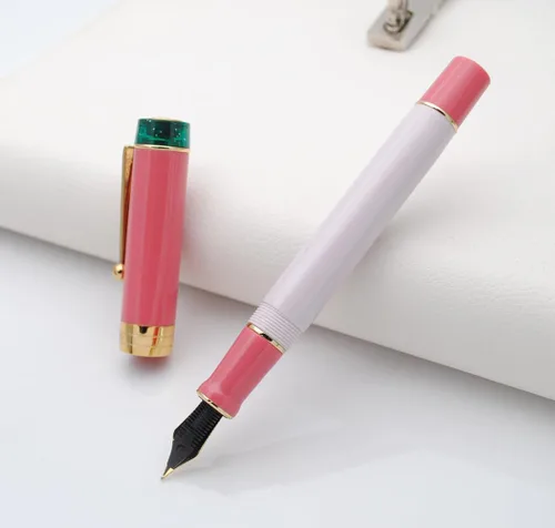 Miniatura 7 de JINHAO 100 - Pluma estilográfica con convertidor de tinta (punta media 0.028 in, guayaba)
