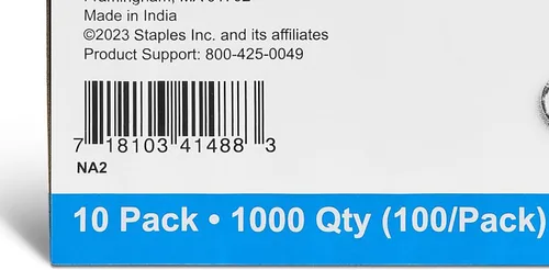 Miniatura 4 de Staples Clips para papel, 1.25 pulgadas, resistentes, antideslizantes, plateados, paquete de 1000 – Clips de agarre seguro para uso en oficina