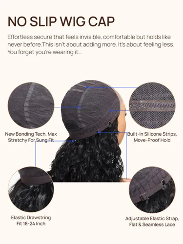 Miniatura 8 de Nadula Peluca Sin Deslizamiento 13x4 HD Rizada Birmana con Cordón de Cabello Humano con Extremos en Espiral de Dedo, Sin Pegamento Pre Cortada