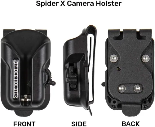 Miniatura 9 de Spider Holster – Pistolera de cámara con clip y opciones de extracción rápida y bloqueo seguro. Incluye placa para cámara con pin de acero Funda +