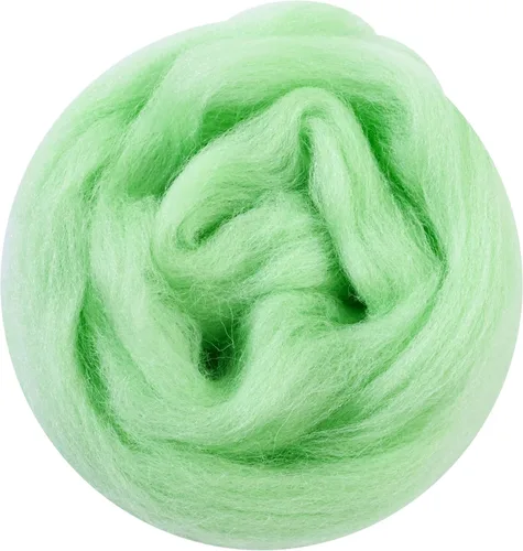 Miniatura 66 de 24 tipos de lana rosa, 4.23 oz (120 g), adecuado para fieltro húmedo y fieltro de aguja de telas hiladas de lana. Un paquete de prueba está Tonos