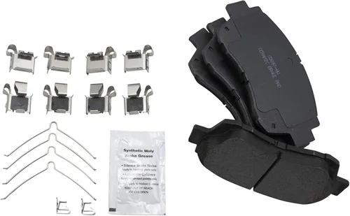 Miniatura 3 de TRQ Kit de pastillas de freno y rotor de rendimiento delantero, kit químico de freno, pastillas de freno, rotores de freno de cerámica premium