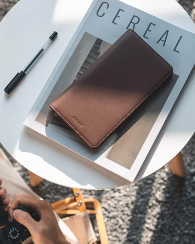Miniatura 4 de VULKIT Cartera para pasaporte, cartera de viaje con bloqueo RFID para hombres y mujeres