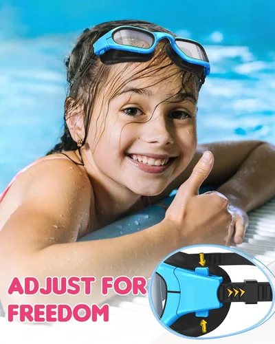 Miniatura 4 de Gafas de natación para niños, gafas de natación para niños de 6 a 14 años, gafas de piscina con protección UV antivaho para niños y niñas