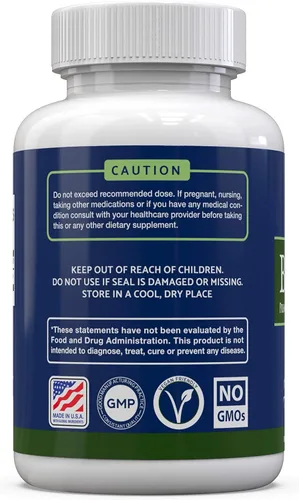 Miniatura 3 de Suplemento prémium de berberina HCL – 1200 mg de berberina por porción – 120 cápsulas veganas – Apoya un estilo de vida saludable