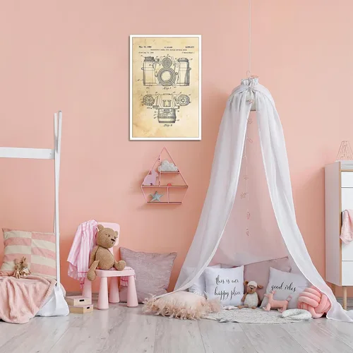 Miniatura 5 de Lienzo con estampado de patente para cámara, arte de pared, póster de dibujo de patente vintage, clásico, fresco, entusiastas de la fotografía