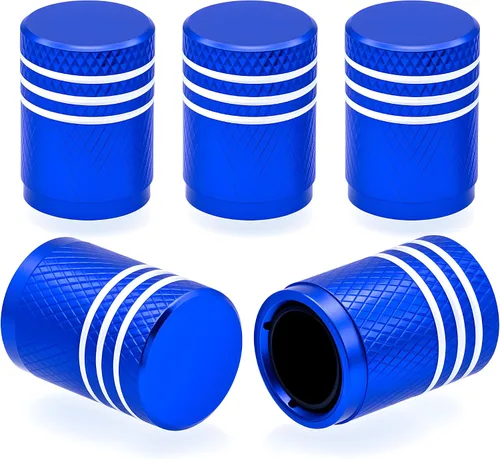 Miniatura 37 de 4 piezas tapones de válvula de neumático en forma de dados, cubiertas universales de válvula de neumático a prueba de polvo con núcleo de cobre