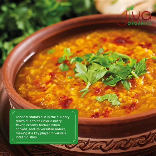Miniatura 5 de Jiva Organic Toor Dal Kori, Unoily, Madhi Bolsa de 2 libras – Guisantes de paloma indios – Sin OMG, vegano