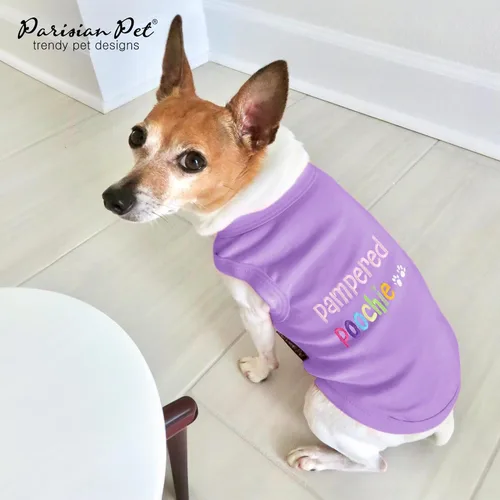Miniatura 4 de Parisian Pet - Camiseta bordada para perros y gatos, con texto en inglés Bad to da Bone, XS
