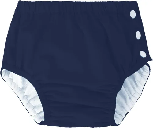 Miniatura 2 de Pañales de natación reutilizables para bebés recién nacidos, lavables, unisex, pañales de natación para bebés, color azul marino, 0-3 meses