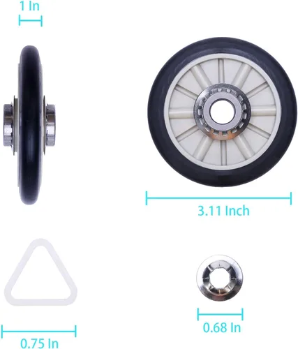 Miniatura 2 de Kit de reparación de secadora Ken-more Series 70 80 90 500 600 Whirl-pool WED4815EW1 WED4800BQ1 Ama-na NED4655EW1 NGD4655EW2 WED4800XQ1 Kit